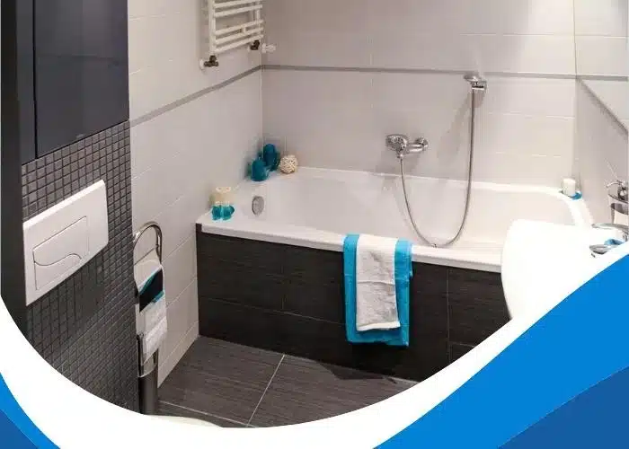 Nettoyage complet de la salle de bain et les sanitaires lors d'une remise en état d'un logement à Morges